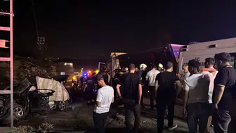Mardin Artuklu yolunda feci kaza iki can kaybı yaşandı