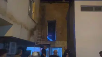 Elazığ Kovancılarda bir restoranda çıkan baca yangını korku yarattı