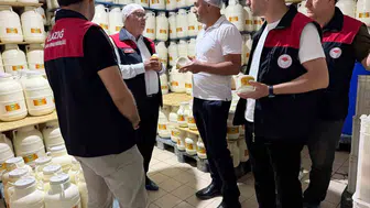Elazığlı üreticilerin tulum peyniri tesislerinde hijyen ve kalite denetimi yapıldı