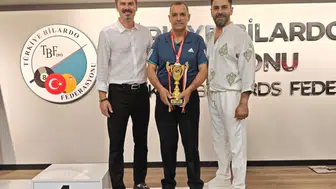 Yetkin Çelikel Ankara yolunda Türkiye Bilardo Şampiyonu unvanını kazandı