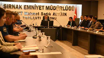 Şırnak emniyeti şehirdeki güvenlik planlarını yeniden masaya yatırdı
