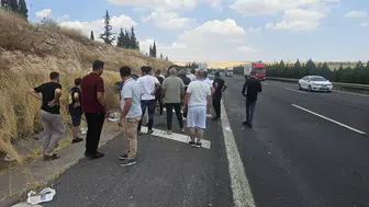 Şanlıurfa'da kontrolden çıkan cip şarampole yuvarlandı