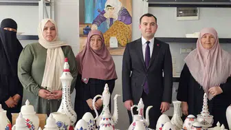 Muşlu kadınlar çini ve seramik üretimiyle kendi işlerini kurdu