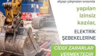 Yeraltı elektrik hatlarına verilen zararlar kesintilere yol açıyor