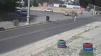 Elazığ’da trafik kazası dehşeti kamerada