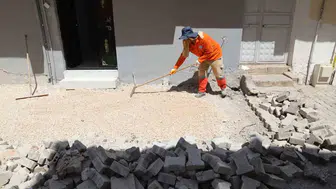 Haliliye sokakları yeni parke taşlarıyla modern bir görünüme kavuşuyor