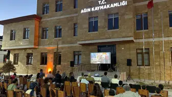 Elazığ Ağın halkı açık havada Yeşilçam filmiyle nostalji yaşadı