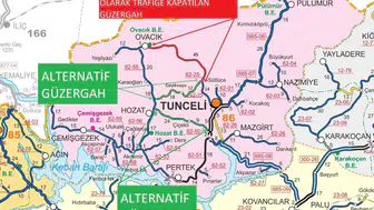 Ovacık yolunda 25 Ağustos'ta araç geçişine 2 gün izin verilmeyecek