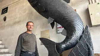Hurda metalleri Van Gölü nün simgesi inci kefaline dönüştürdü