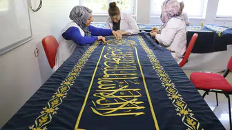 3. Selim Türbesi İçin Hazırlanan Örtü Diyarbakırlı Ustaların Elinde Şekilleniyor