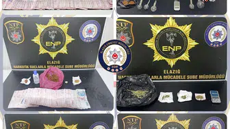 Elazığ polisinden zehir tacirlerine yönelik geniş çaplı operasyon