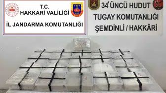 Hakkari'de jandarma operasyonunda 16 kilo metamfetamin ele geçirildi