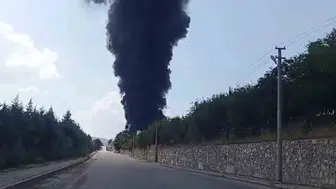 Elazığ Organize Sanayi'deki fabrikada yangın çıktı