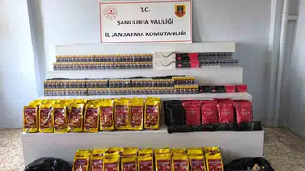 Şanlıurfa Viranşehir'de jandarmadan kaçak ürün baskını