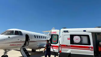 Kalp rahatsızlığı bulunan bebek acil uçuşla Ankara'ya nakledildi