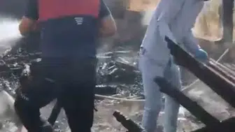 Hakkari'de yangın Ev küle döndü