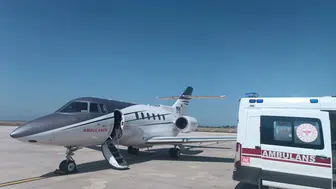 Vanlı minik bebek tedavi için ambulans uçakla Ankara yolcusu oldu