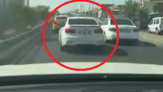 Diyarbakır trafiğinde tehlikeli sürüş kameraya yansıdı