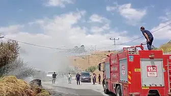 Hakkari’de samanlıkta çıkan yangın kışlık hazırlıkları küle çevirdi