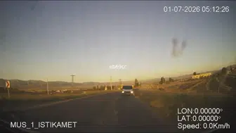 Muşta ters yöne giren sürücü ambulans kamerasına yakalandı