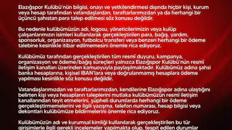 Elazığspor adıyla para isteyenlere kulüpten itibar etmeyin uyarısı