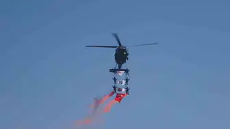 Jandarma helikopterlerinden Malazgirt semalarında nefes kesen gösteri