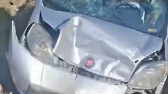 Siirt Baykan yolunda kontrolden çıkan araç takla atarak devrildi