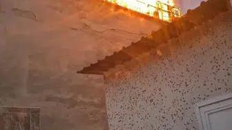 Diyarbakır Yenişehir’de yedi katlı binanın çatısında yangın paniği yaşandı