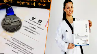 Kürdistanlı sporcudan Seul’de büyük başarı: Dünya ikincisi olarak kürsüye çıktı