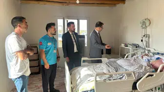 Cizre'de başhekimler evde sağlık hizmeti alan hastaları evlerinde ziyaret etti