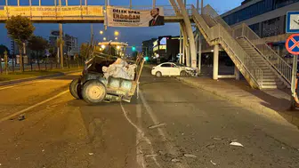 Batman Gültepe Mahallesinde traktör ve otomobil kazası yaşandı