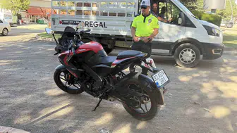 Elazığ'da abart egzozlu motosiklet sürücüsüne ağır ceza