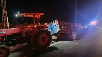 Mardin Artuklu yolunda cip ve traktör çarpıştı