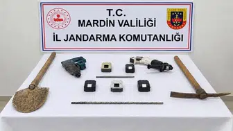 Mardin'de düzenlenen operasyonla tarihi eser kaçakçılarına ağır darbe vuruldu