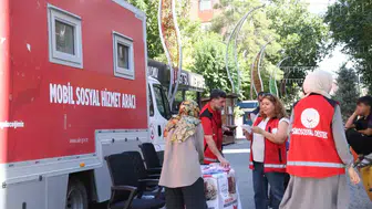 Diyarbakırda Mobil Sosyal Hizmet Merkezi aracıyla 10 bin kişiye ulaşıldı