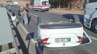 Siirt Baykan yolunda otomobil kazası sonucu iki kişi yaralandı