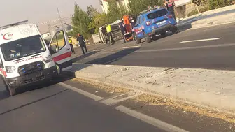 Batman yolunda otomobil takla attı dört kişi yaralandı