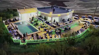 Gercüş Doruk köyünde muhtarın sofrasında 350 kişi bir araya geldi