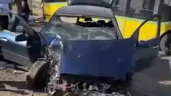 Siirt'te belediye otobüsü ve otomobil çarpıştı