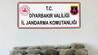 Diyarbakır'da uyuşturucu operasyonu: 38,5 kilo esrar ele geçirildi