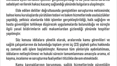 Elazığ’daki sağlık merkezlerinde milyonluk vurgun operasyonu