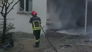 Elazığ’da bir köy evinde yangın paniği yaşandı