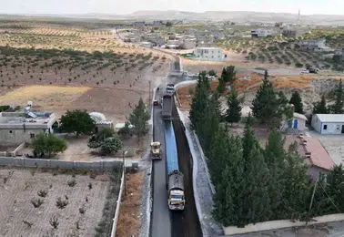 Birecik kırsalında 21 mahalleyi birbirine bağlayan 40 kilometrelik yol yenilendi