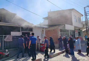 Keban'daki müstakil evde yangın paniği