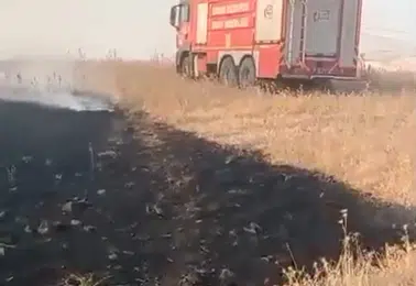 Batman Beşiri bölgesinde çıkan geniş çaplı anız yangını kontrol altına alındı