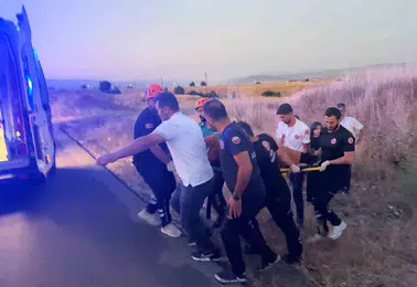 Bingöl Genç yolunda direksiyon hakimiyeti kaybedilen araç kaza yaptı