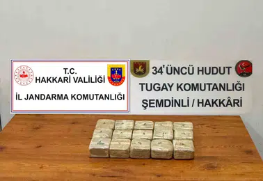 Şemdinli sınır hattında 7 kilo 720 gram eroin bulundu