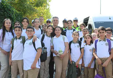 Elazığ Emniyet Müdürü Aydın Karan okul servislerini bizzat denetledi