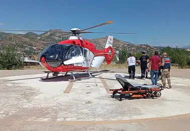 Tunceli'den Malatya'ya acil hava ambulansı sevki