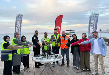 İHAKUT Van ekibi Van Gölü üzerinde kapsamlı arama kurtarma tatbikatı yaptı